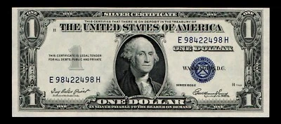 $1 1935-E Silver Certificates Blue Seal Uncirculated (B103) - Image 1 of 2