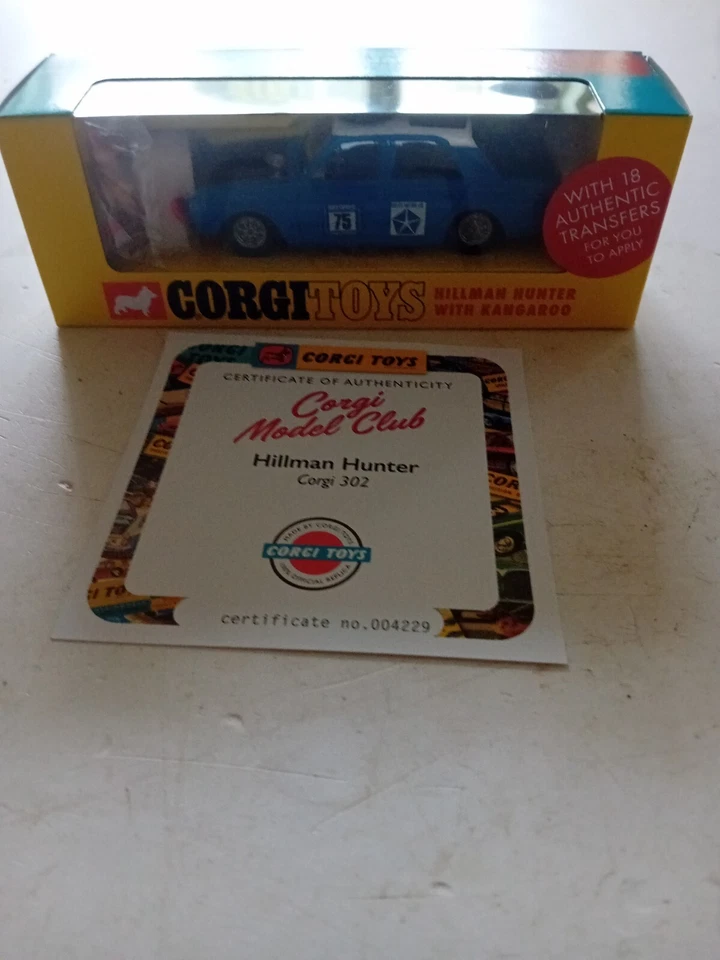 Corig Re-Issue Model No 302 Hillman Hunter with KIangaroo and Certificate - Image 1 of 1
