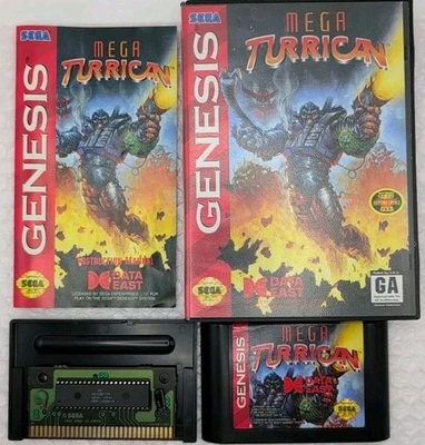 Mega Turrican (Sega Genesis) CIB Complete W/ Hang Tab - Authentic - Near Mint - Image 1 of 4