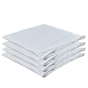 4 Pack Waterproof Down Feather Proof Pillow Protectors with Zipper 20x20 Zipp... - Picture 1 of 9