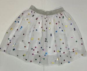 Girls Skirt Sunny Fashion Tulle Colorful Polka Dots Size 7/8 - Picture 1 of 2