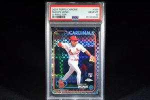 2024 Topps Chrome Masyn Winn X-Fractor RC PSA 10 - Picture 1 of 2