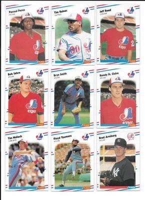 1988 Fleer Baseball Trading Cards / You Choose #s 201 - 400 / mb52 - Image 1 of 4