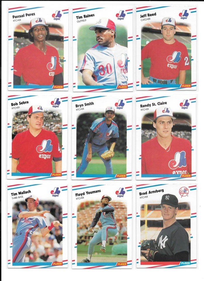 1988 Fleer Baseball Trading Cards / You Choose #s 201 - 400 / mb52 - Image 1 of 4
