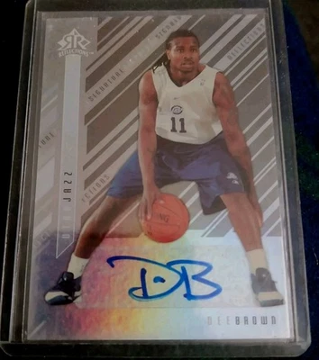 2006-07 Upper Deck Reflections Signature Dee Brown #SR-DB Rookie Auto Illinois  - Image 1 of 2