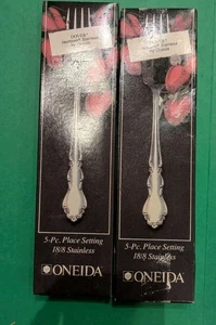 2 Oneida DOVER Edelstahl 5-teiliges Gedeck Neu im Karton 18/8 - Bild 1 von 4