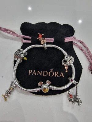 Pandora 19cm Disney 100th Anniversary Bracelet With Disney Charms - Image 1 of 4