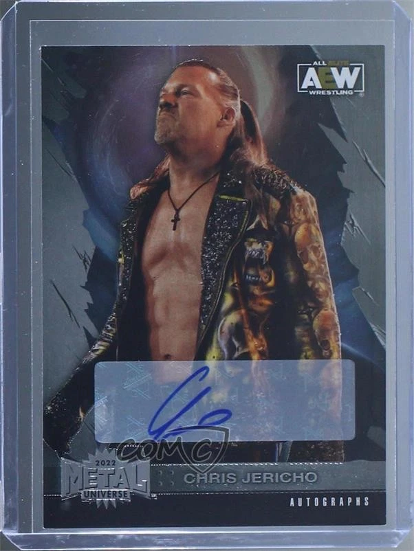 2022 Skybox Metal Universe AEW All Elite Wrestling Silver Chris Jericho #18 Auto - Image 1 of 2