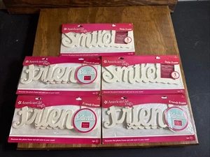 Lote de 5 marcos American Girl Crafts Friends & Smile nuevos sellados decoración hágalo usted mismo - Imagen 1 de 7