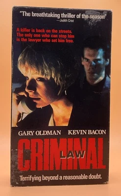 Criminal Law VHS 1988, 1998 Gary Oldman Kevin Bacon **Buy 2 Get 1 Free** - Image 1 of 3