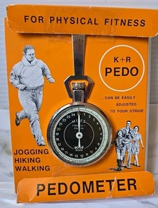 Podómetro K+R vintage hasta 25 millas con división de 1/4 millas NIOB. HECHO Alemania - Imagen 1 de 3
