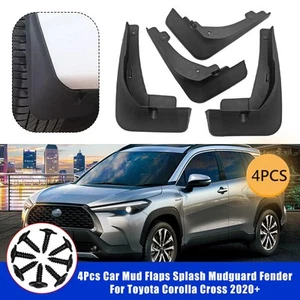 For Toyota Corolla Cross 2020-2024 Mud flaps Splash Guards Fender Mudguard Black - Picture 1 of 14