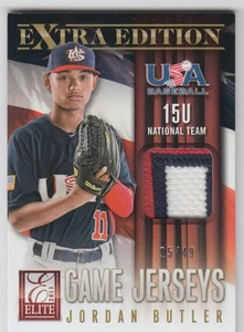 2013 Elite Extra Edition USA Baseball 15U Game Jersey Prime #2 Jordan Butler /49 - Picture 1 of 2