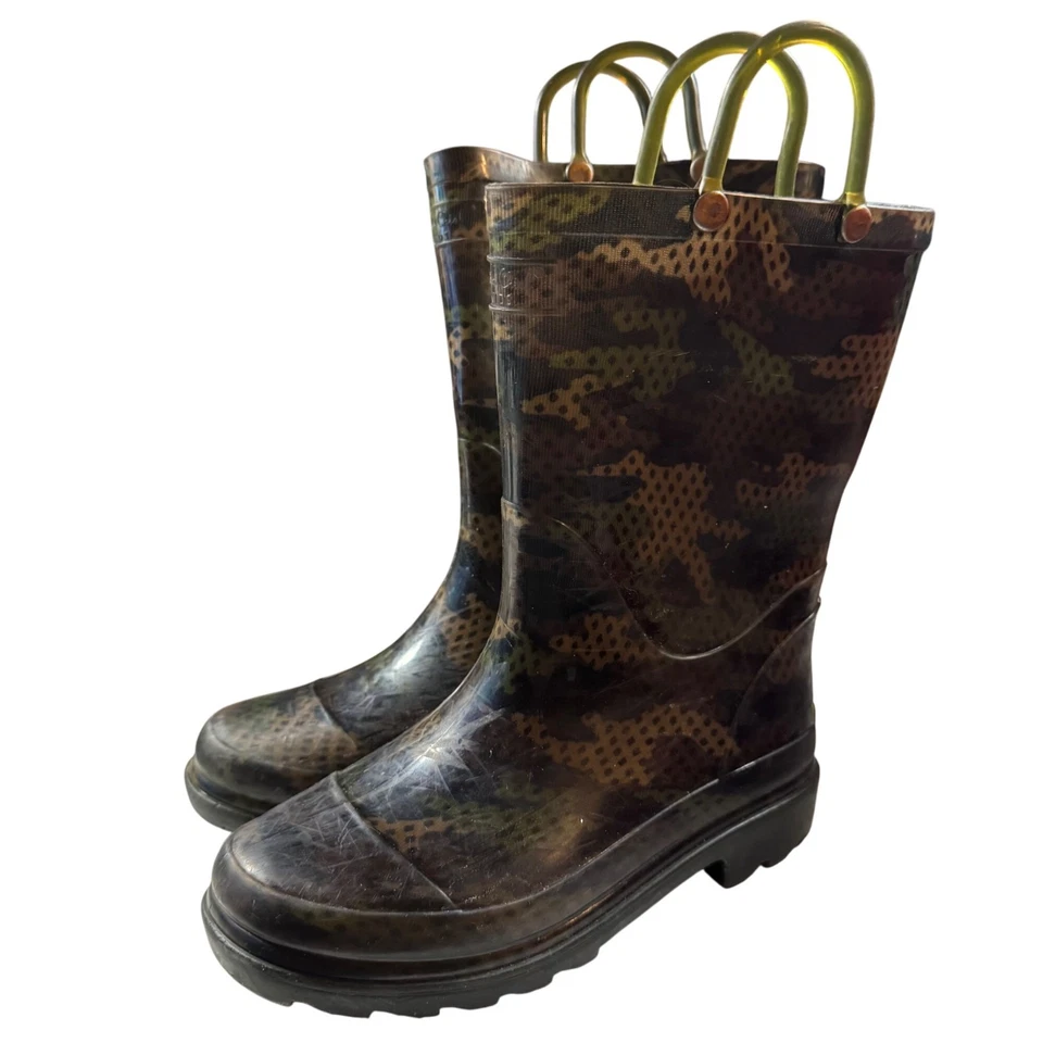 Botas de Lluvia Western Chief Niños Estampado Camuflaje Talla 11/12 Goma Impermeables Foto 1 de 4