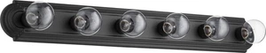 Quorum International 5049-6 6 Light 36"W Vanity Strip - Noir - Picture 1 of 1