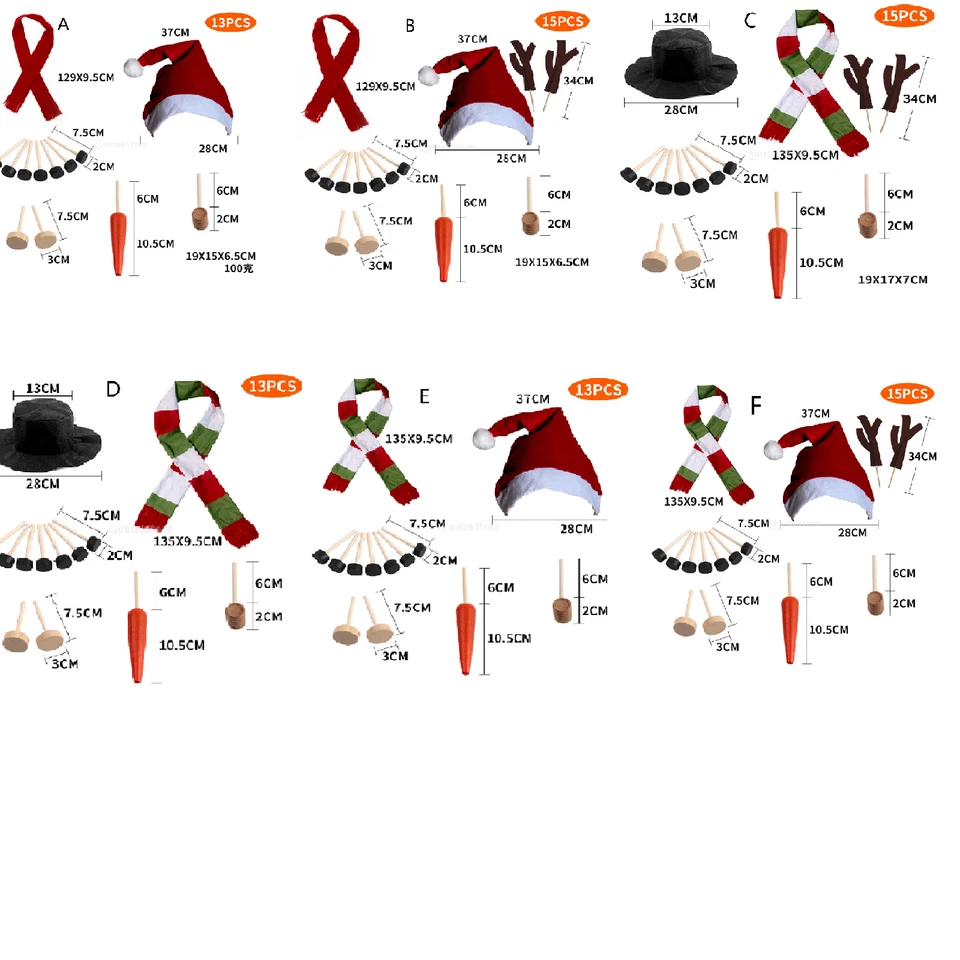 Hot Sale Snowman Decoration Making Kit Costume Kit Dress Decoration Winter - Image 1 of 1