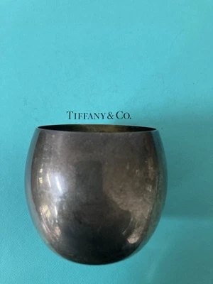 Tiffany & Co prata esterlina Roly-poly duplo antiquado fabricante de copos 1967 925 - Imagem 1 de 4