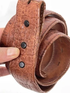 Genuine Crocodile Tan Leather Belt El General Belt Company Size 36” 40” - Picture 1 of 12