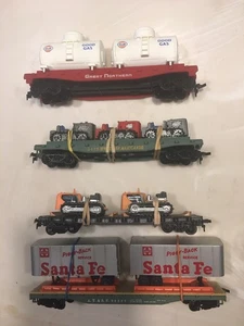 HO Gauge Flatbed Cars (4) Mixed Roadname & Style. see pictures - Picture 1 of 3