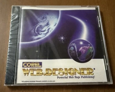 NEW Corel Web Designer Powerful Web Page Publishing PC 1996 VTG Software Rare - Image 1 of 4