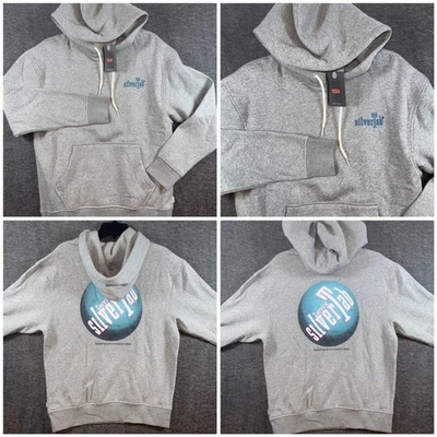 Levi's SilverTab Relaxed Fit Gray Graphic Hoodie Sweatshirt Men's Size S - Image 1 of 4