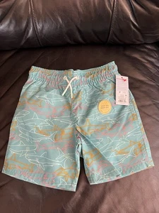 Cat & Jack Boy’s Aqua Swim Shorts Size 5T New - Picture 1 of 4