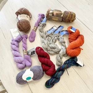 LION BRAND, SOCRATES, MISCELLANEOUS Lot Of 13 Skeins Of Yarn Alpaca Blend 13 - Picture 1 of 9