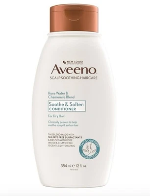 Acondicionador de agua de rosas y manzanilla Aveeno 12 fl oz para cuero cabelludo sensible Foto 1 de 4