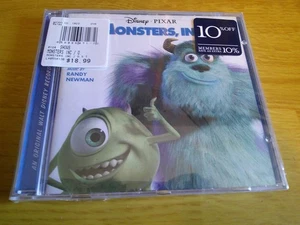 MONSTERS INC. CD SOUNDTRACK Disney Pixar 2001 SEALED NEW HYPE RANDY NEWMAN HTF - Picture 1 of 3