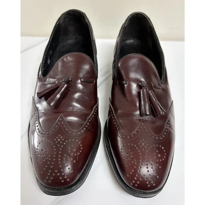 Mocasín Florsheim Vintage Punta de Ala Borla Hombre Talla 10 Marrón Foto 1 de 4