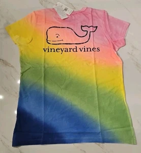 Vineyard Vines Damen T-Shirt Regenbogen Batik Vintage Neu Mit Etikett Größe Small - Bild 1 von 5
