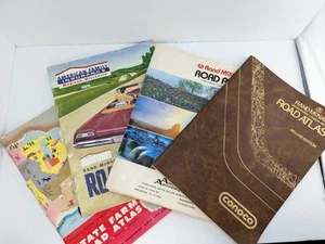 Lot of Rand McNally State Farm Road Atlas Maps 1982 1984 1964 1976 Conoco VTG - Picture 1 of 23