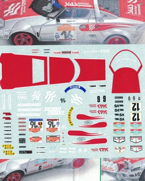 decal 1/43 LANCIA STRATOS Gr.4 SIAS RALLYE SANREMO-S.MARINO 1979 Arena D669 - Immagine 1 di 1