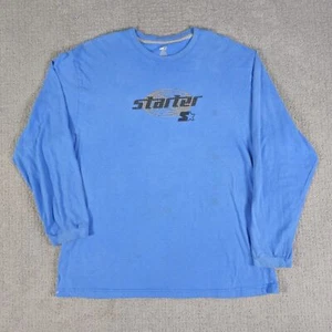 Starter Y2K Long Sleeve Mens Size XL Blue Skater Surfer Distressed - Picture 1 of 9