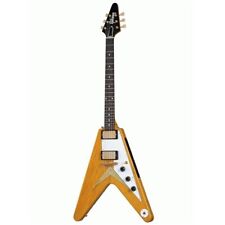 Gibson 1958 Korina Flying V Reissue White Pickguard inc Hard Case for sale