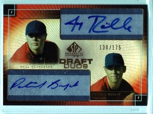 2004 SP Prospects Draft Duos Dual Autograph Jay Rainville Patrick Bryant #DD-JP