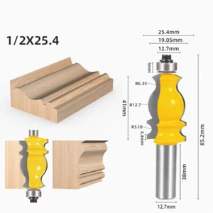 1Pcs 1/2" Shank 1/2*25.4*41 Molding Router Bit Line Knife Woodworking Cutter - Picture 1 of 2