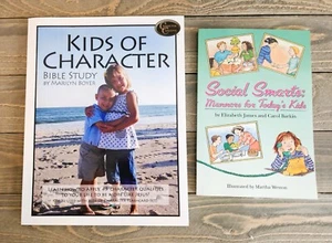 NEW - LOT (2) KIDS OF CHARACTER BIBLE STUDY & Social Smarts Manners for Kids - Bild 1 von 7