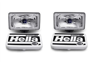Hella Comet 450 Spot Light Set With Caps Bulbs Wiring H4 Kit O/S N/S OEM - BOLT