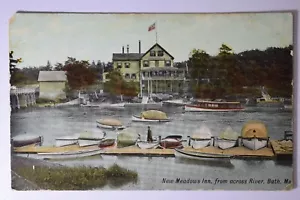 1911 NEUE WIESEN GASTHAUS VON JENSEITS DES FLUSSBADES ME POSTKARTE 436 - Bild 1 von 2