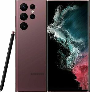 NEW Samsung Galaxy S22 Ultra SM-S908U 128GB VERIZON Unlocked burgundy special