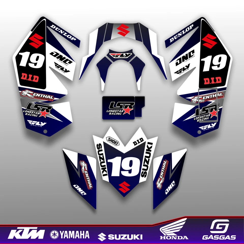 Suzuki LTR 450 ATV stickers decals graphics kit 2006-2014  - Image 1 of 4