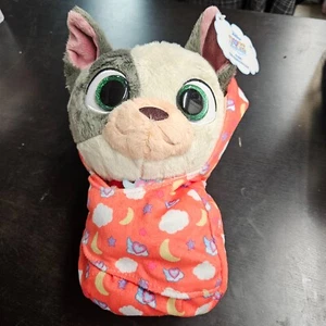 Disney T.O.T.S. Tots FABIO the FRENCH BULLDOG Plush Stuffed Animal w Blanket NEW - Picture 1 of 3