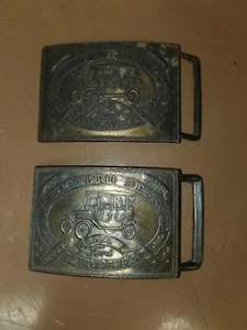 Vintage Henry Ford Detroit Automobile Belt Buckle Lot of 2 see desc. - Picture 1 of 6