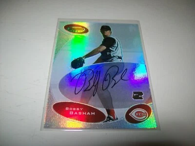 2003 BOWMAN'S BEST RC BOBBY BASHAM AUTOGRAPH SIGNED AUTO #BB-BWB CINCINNATI REDS - Image 1 of 3