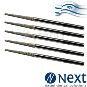 LotX5 Dental Lab Carbide diamond coat Cutters Bur tungsten acrylic metal Israel - Picture 1 of 3