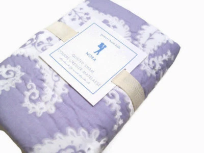 Pottery Barn Kids Pale Purple Nora Paisley Quilted Standard Pillow Sham - Image 1 of 4