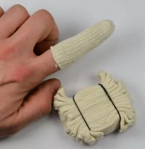 20x Baumwolle Fingerschutz Kinderbetten elastisch vermeiden Fingerabdrücke sauber polieren Bastelwerkzeug - Bild 1 von 3