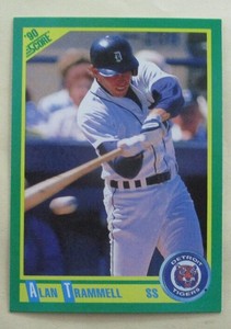ALAN TRAMMELL Detroit TIGERS 1990 SCORE BASEBALL CARD #9