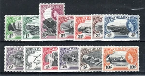 St Helena 1953-59 set SG 153-65 MH - Picture 1 of 1